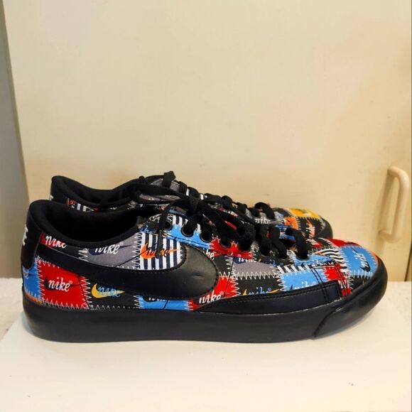 Rare Nike "Patchwork Blazer" Low Top Canvas Mens Sneakers Sz.8.5/ Womens 9.5 - Picture 4 of 8